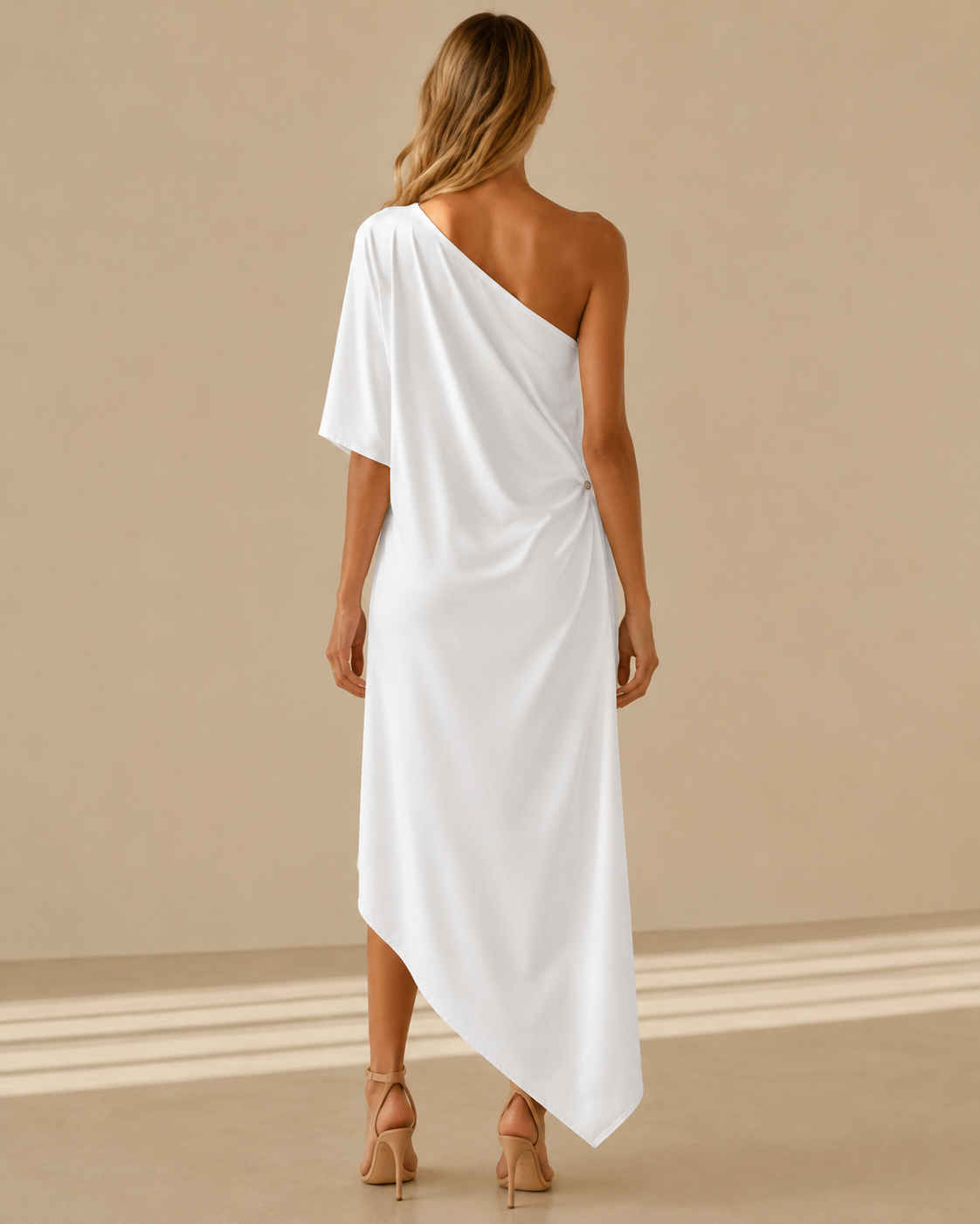 Camilla™ | Abito Midi Asimmetrico Monospalla