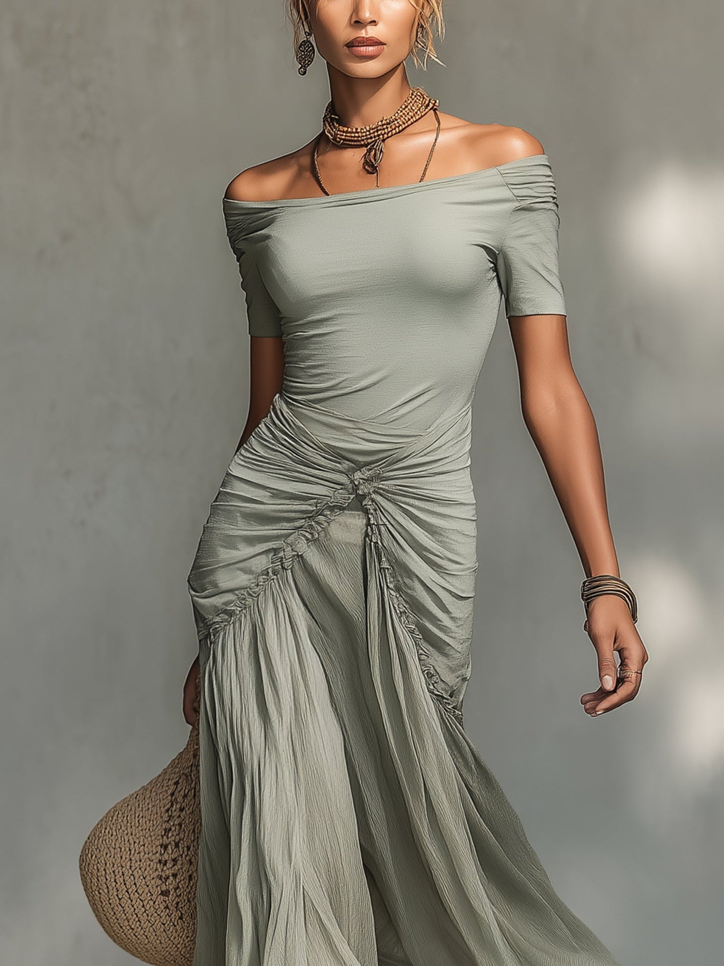 Romina – Abito Perla Grigia