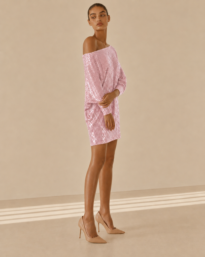 Alba™ | Abito mini con spalla scoperta