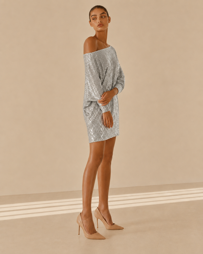 Alba™ | Abito mini con spalla scoperta
