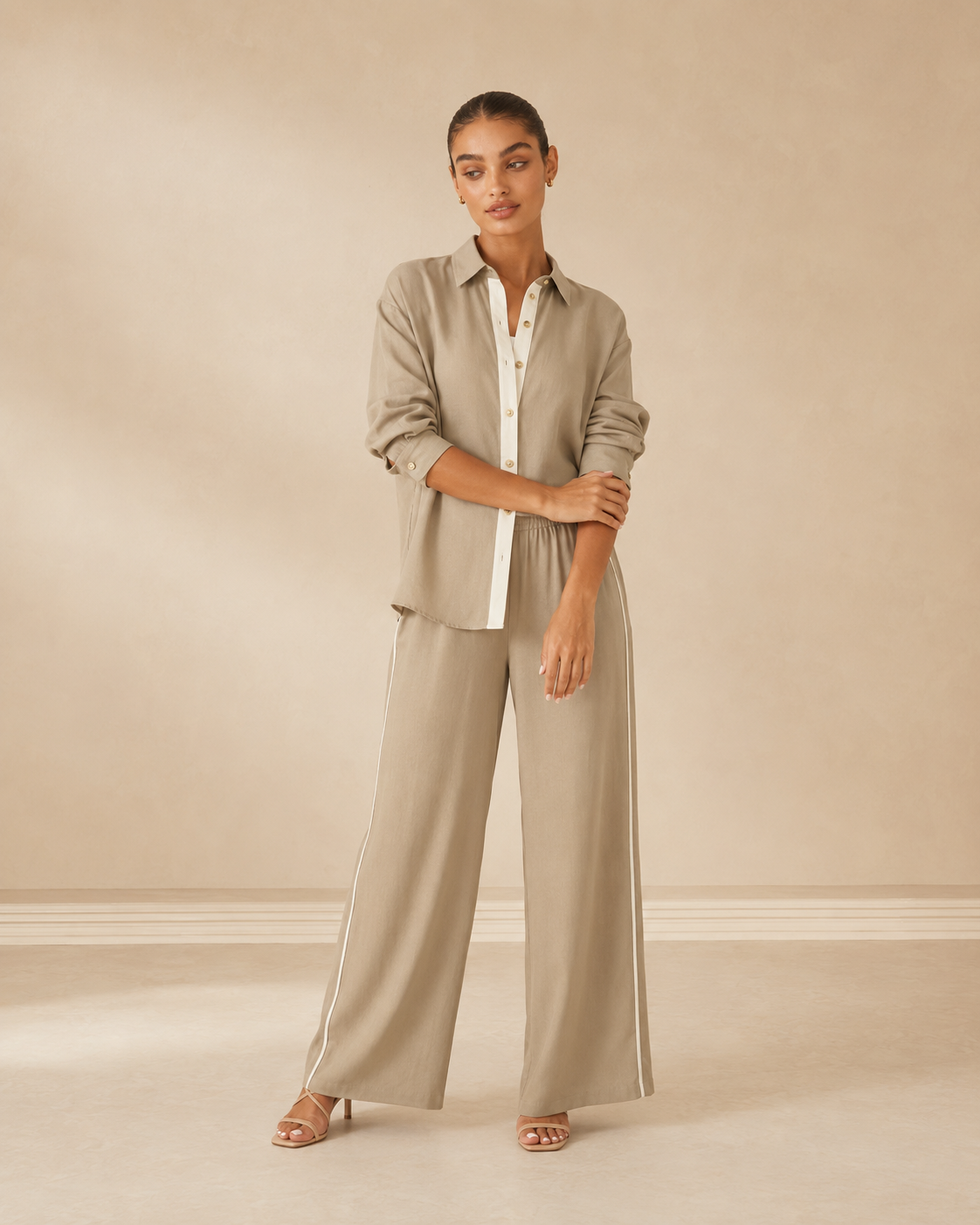 Mirella™ | Completo elegante con blusa e pantalone