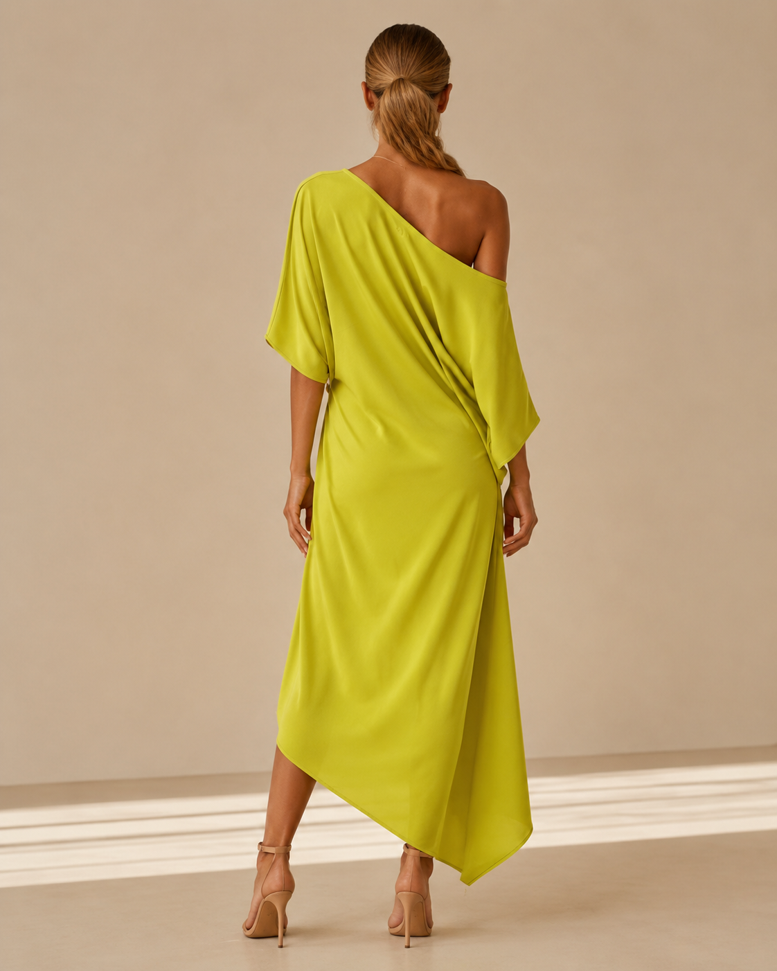 Camilla™ | Abito Midi Asimmetrico Monospalla