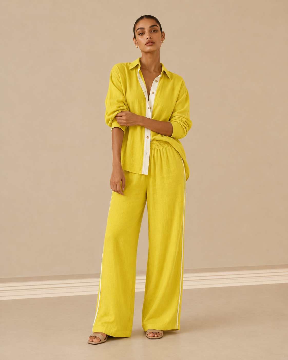 Mirella™ | Completo elegante con blusa e pantalone