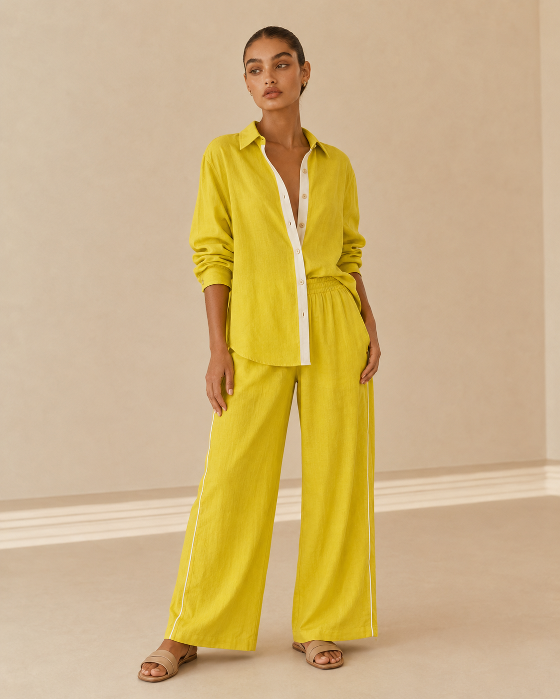Mirella™ | Completo elegante con blusa e pantalone
