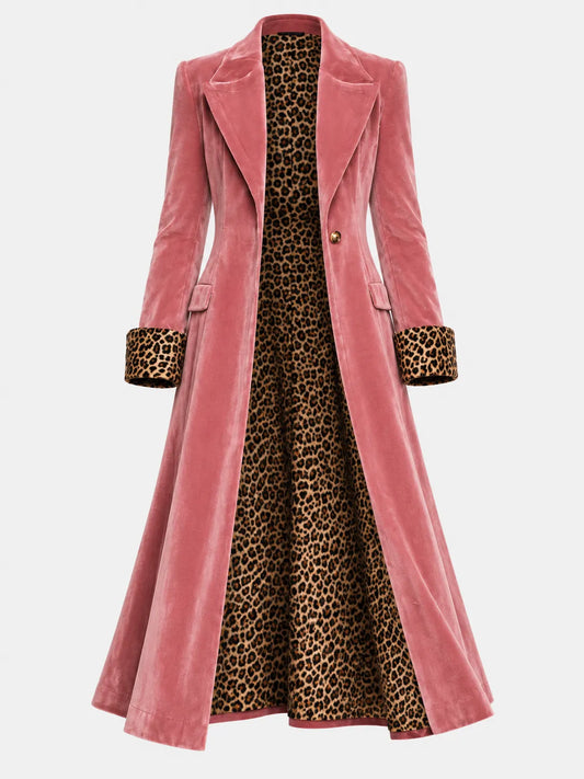 Madison - Cappotto lungo in velluto dal taglio sartoriale