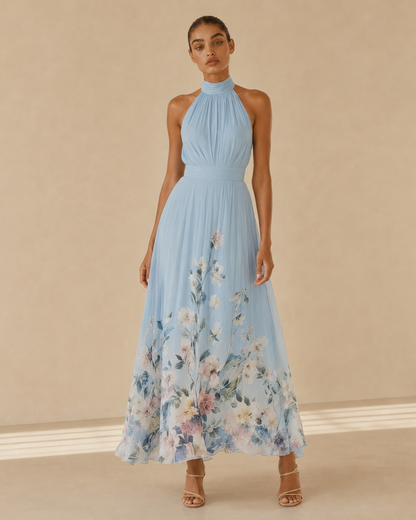 Margherita™ | Abito floreale con scollo all’americana