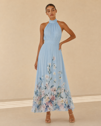 Margherita™ | Abito floreale con scollo all’americana
