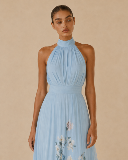 Margherita™ | Abito floreale con scollo all’americana