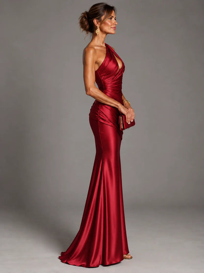 Anabella - Abito Elegante con Drappeggio Asimmetrico