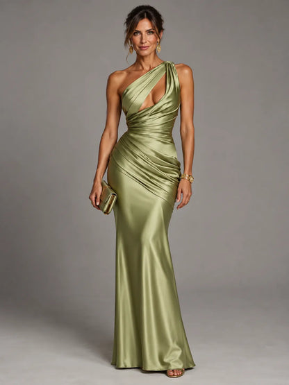 Anabella - Abito Elegante con Drappeggio Asimmetrico