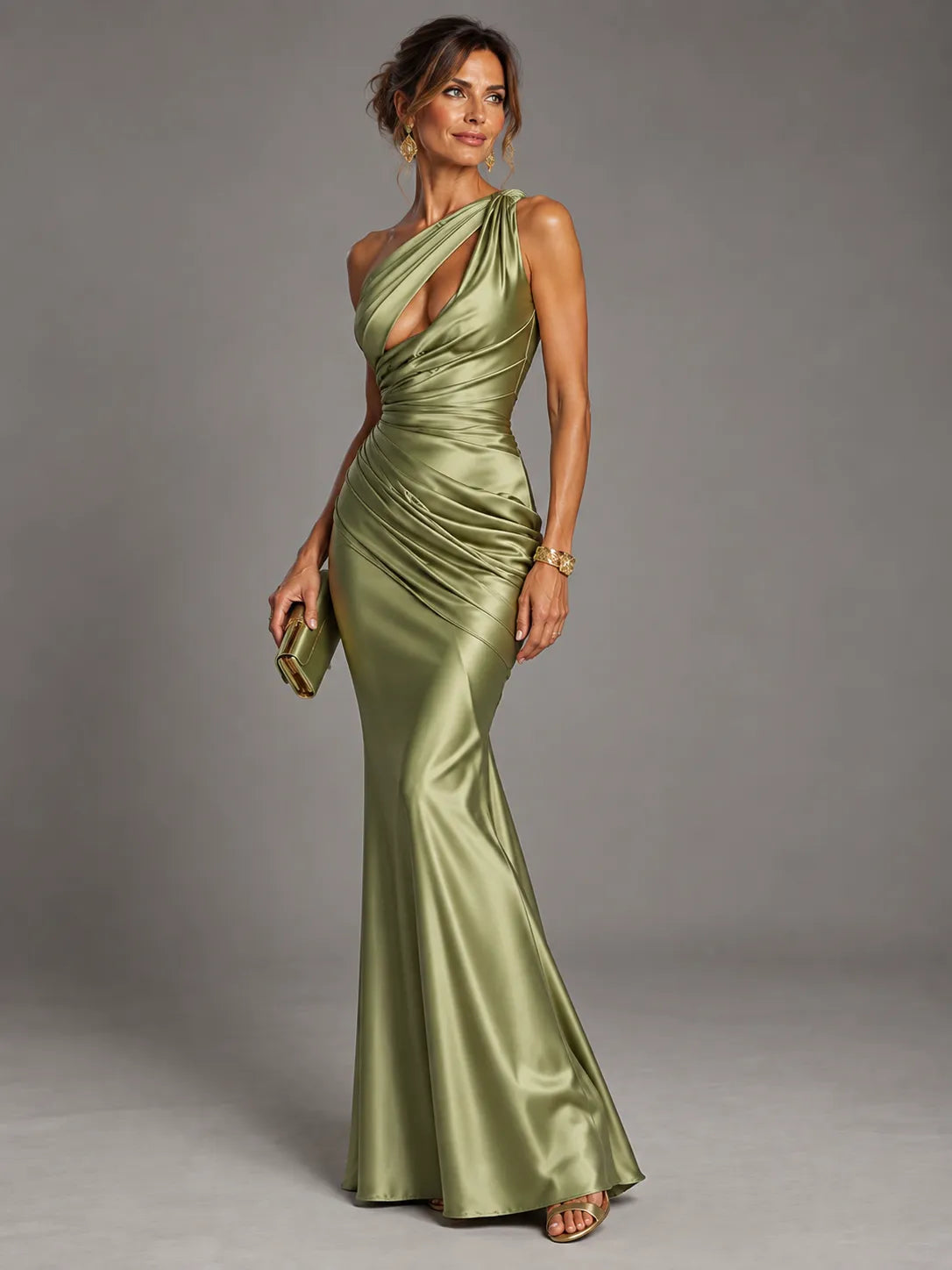 Anabella - Abito Elegante con Drappeggio Asimmetrico