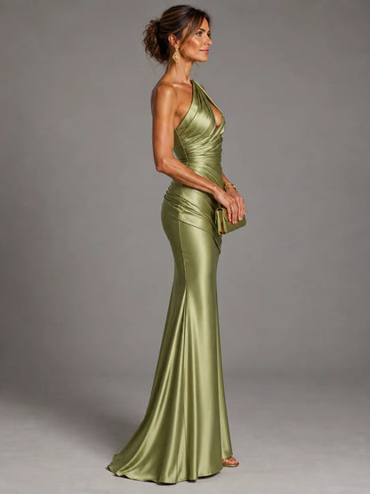 Anabella - Abito Elegante con Drappeggio Asimmetrico
