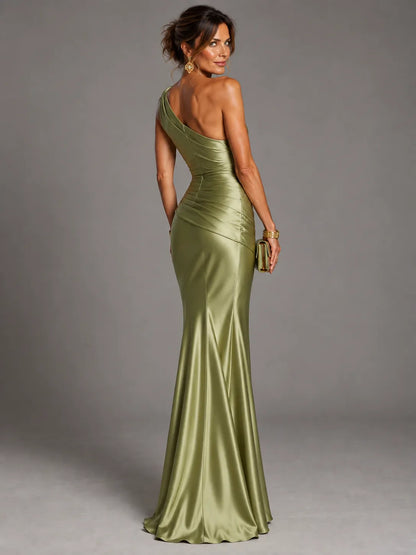 Anabella - Abito Elegante con Drappeggio Asimmetrico