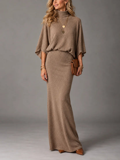 Bruna – Abito Lungo Elegante in Maglia