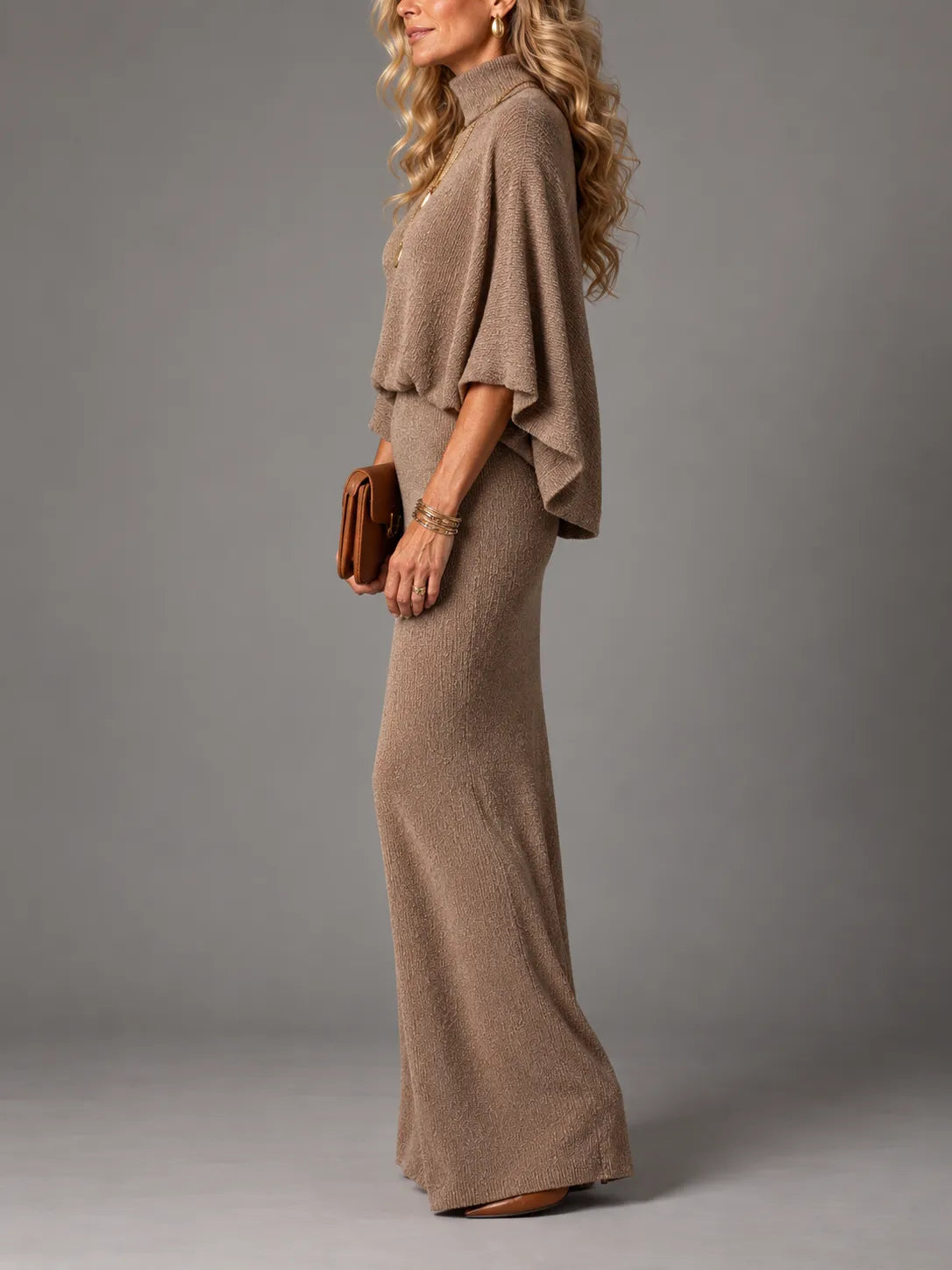 Bruna – Abito Lungo Elegante in Maglia
