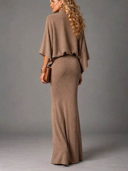 Bruna – Abito Lungo Elegante in Maglia