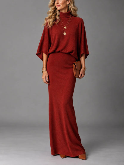 Bruna – Abito Lungo Elegante in Maglia