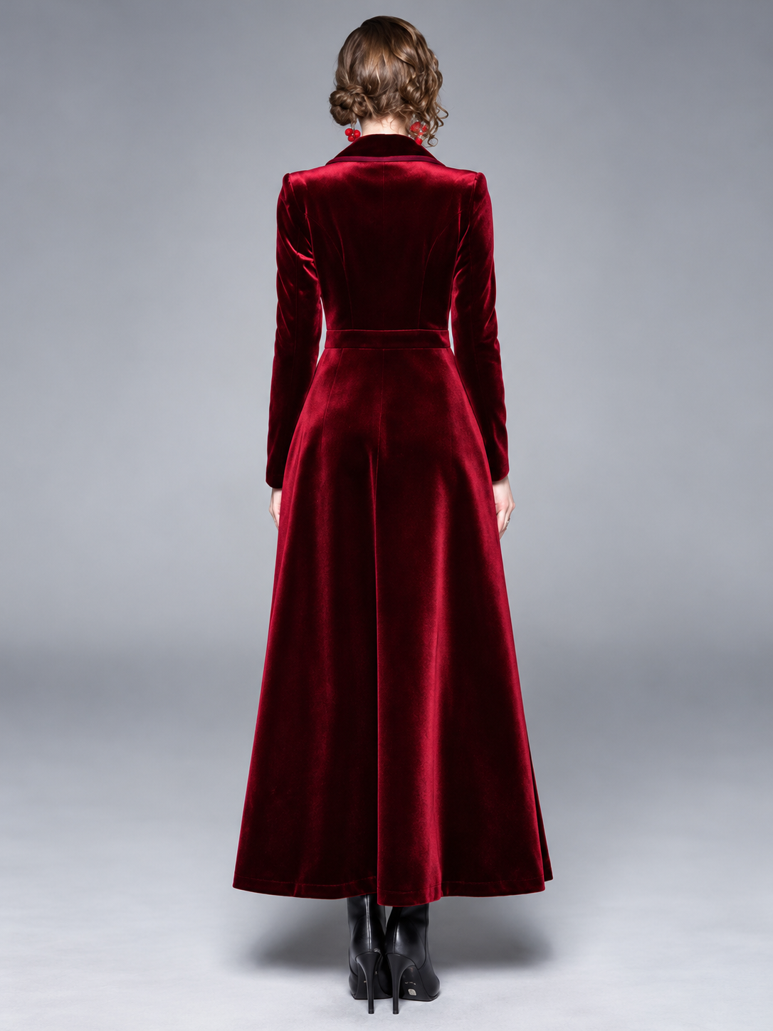 Seraphina | Cappotto lungo in velluto