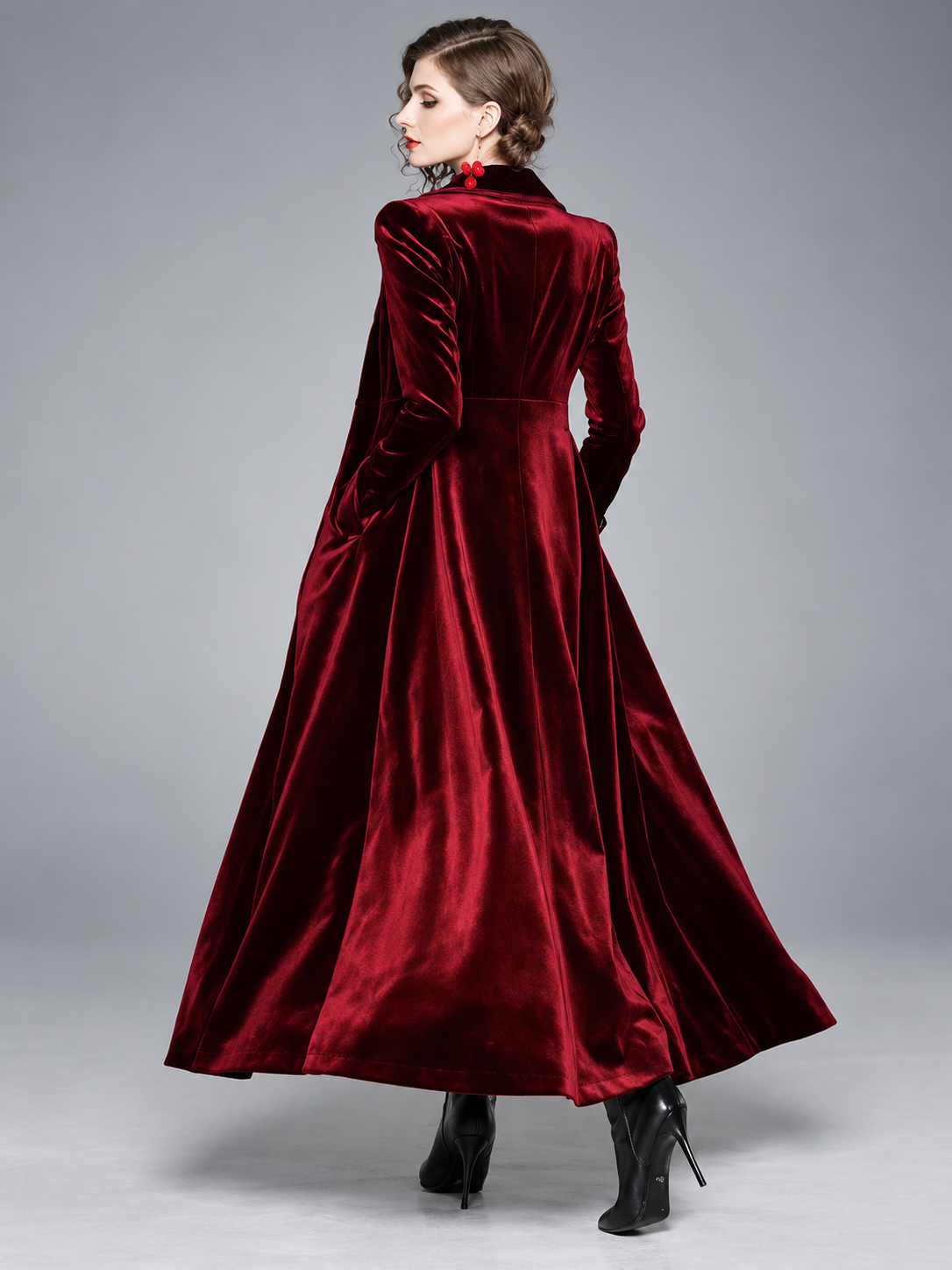 Seraphina | Cappotto lungo in velluto