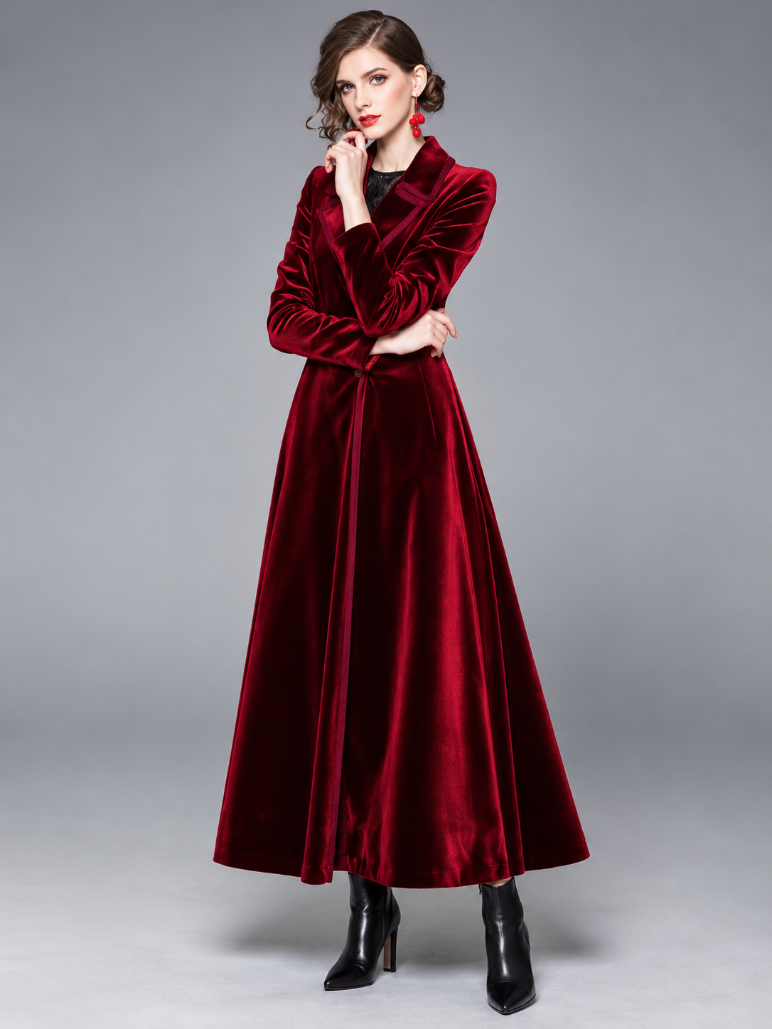Seraphina | Cappotto lungo in velluto