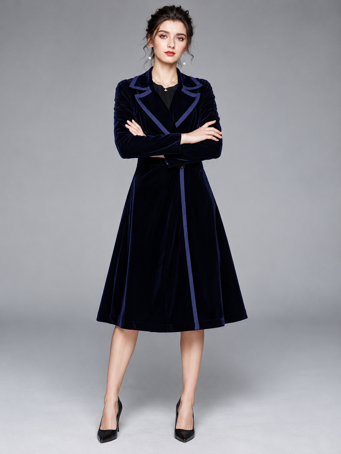 Seraphina | Cappotto lungo in velluto